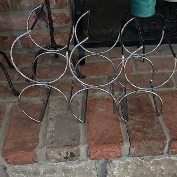 Silver Metal Wine Rack - Picture 2 of 4